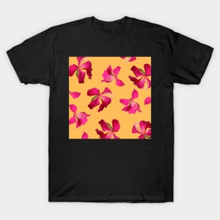 Bauhinia Flower Custard Yellow - Summer Flower Pattern T-Shirt